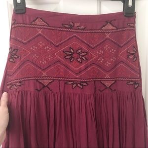 Boho embroidered maxi
